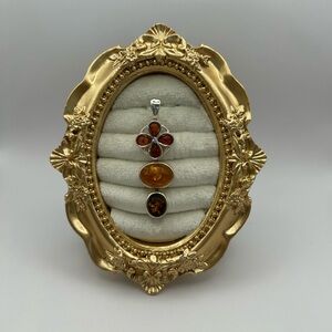 Baltic Amber and Sterling Silver Pendant